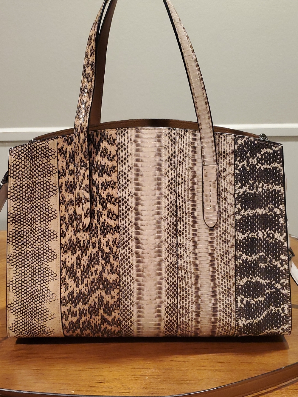 Coach Real Snakeskin Charlie Carryall Tote - Picture 4 of 15